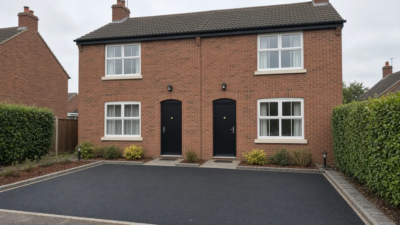 Example image: semi in Framwellgate Moor with a new tarmac drive