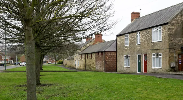 Houses and farm buildings in Sherburn Village